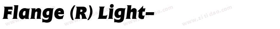 Flange (R) Light字体转换